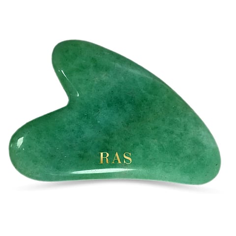 RAS Luxury Oils Jade Gua Sha Face Massage Tool